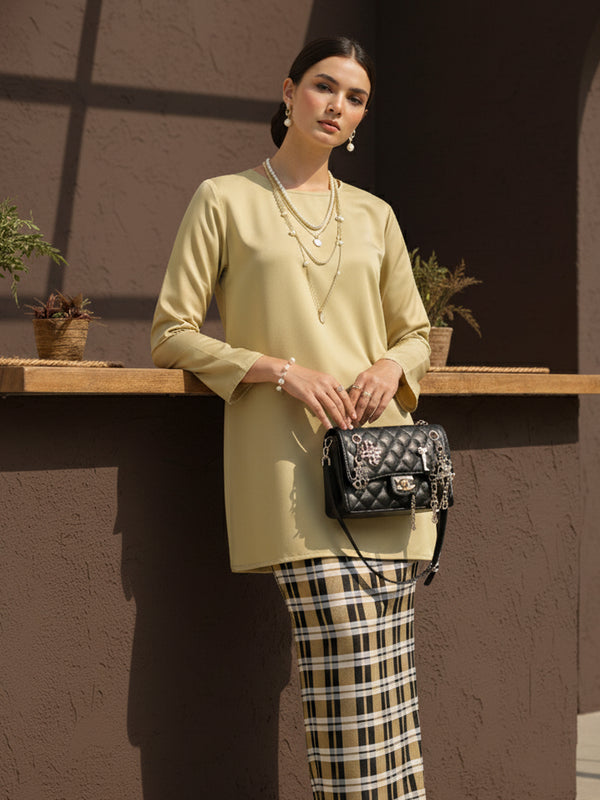 BAJU KURUNG MODEN KARINA (FLAXEN)